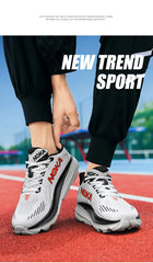 Men’s Carbon Plate Running Shoes – Lightweight Air Cushion Athletic Sneakers