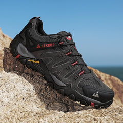 HIKEUP Men’s Suede Tactical Hiking Shoes – Outdoor Trekking Sneakers