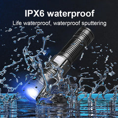 2,000,000LM Ultra-Bright Flashlight – Zoomable Waterproof Torch with Digital Display