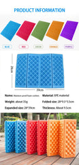 6-Fold Honeycomb Massage Mat – Foldable XPE Camping & Picnic Cushion