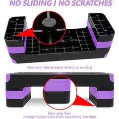 26.5" Step Deck with 4” 6” 8” Adjustable Height Risers, Women Home Gym Cardio Fitness