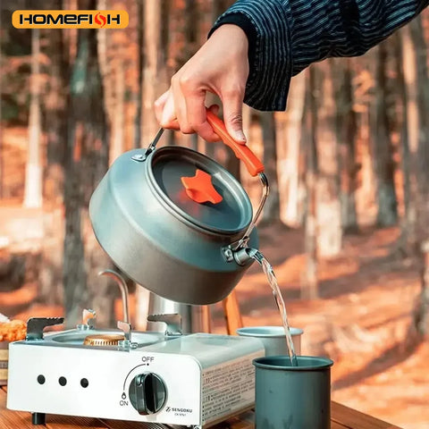 Y1 Camping Kettle – 1.1L Portable Teapot for Outdoor Cooking & Tea Brewing