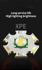 SMILING SHARK Mini Flashlight – High Brightness with Zoom & Side Floodlight