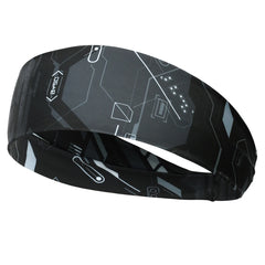 Gothic Skull Sports Headband – Sweat-Wicking Hair Band for Workout & Fitness