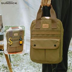 Camping Cooking Utensils Set Bag with Handle Camping Tool Storage Bag for Knife Fork Spoon for Outdoor Barbecue Camping Cooking
