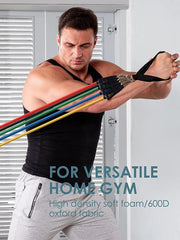 360lbs Resistance Band Set – Full-Body Workout Kit for Home Gym