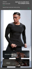 Men’s Compression Sports Set – Long Sleeve & Tights