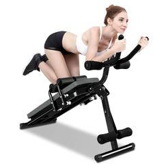 Foldable Ab Workout Machine – Adjustable Home Gym Trainer