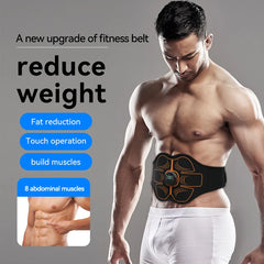 EMS Abs Trainer Toning Belt – USB Rechargeable Muscle Stimulator