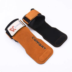 1 Pair Cowhide Gym Grip Pads – Anti-Slip Weightlifting Palm Protectors