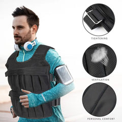 Adjustable Weight Training Vest – 3/15/35kg Capacity (Empty Bag Design)