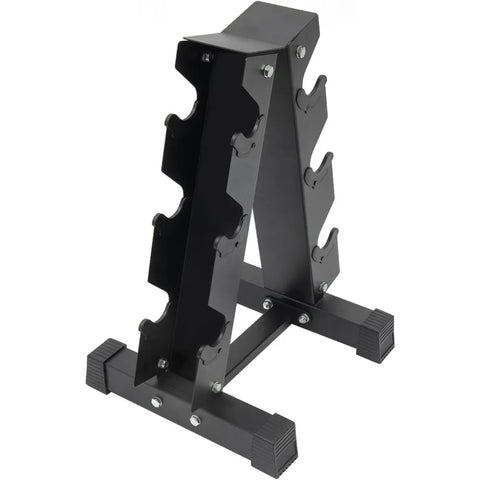 3 Tier Metal Dumbbell Rack Stand Compact A Frame Dumbbell Rack Dumbbell Storage Rack for Home Gym