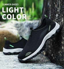Oulylan Lightweight Men Casual Shoes Breathable Slip on Male Sneakers Anti-slip Men's Flats Outdoor Walking Shoes Size 39-49