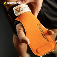 1 Pair Cowhide Gym Grip Pads – Anti-Slip Weightlifting Palm Protectors