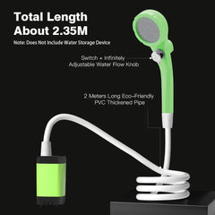 Camping Shower Pump Kit – Portable Outdoor Shower with Digital Display & 6000mAh Battery