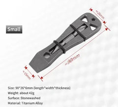 NEW mini Titanium alloy pry bar outdoor EDC multifunctional pry bar bottle opener screwdriver survival tool pry bar Sofirn ifa