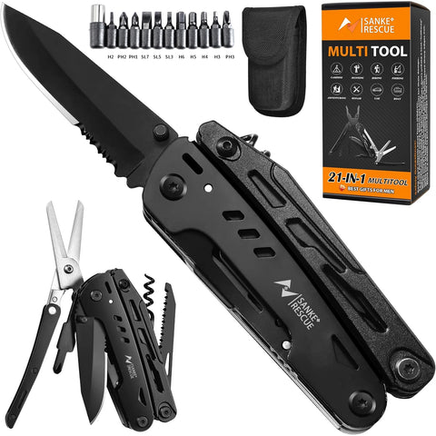 Stainless Steel Folding Multi-Tool – Pliers, Screwdriver & Pocket Knife