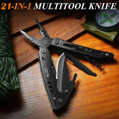 Stainless Steel Folding Multi-Tool – Pliers, Screwdriver & Pocket Knife