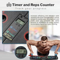 Smart Push-Up Board with Counter – Foldable Multi-Angle Strength Trainer