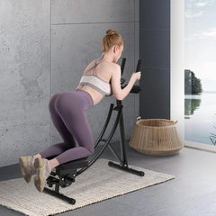 Ab Workout Equipment for Gym, Core Trainer with 3 Intensities Digital Display , Foldable Abdominal Trainer Waist Toner