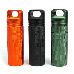 Aluminum Alloy EDC Waterproof Capsule – Outdoor Survival Storage Container