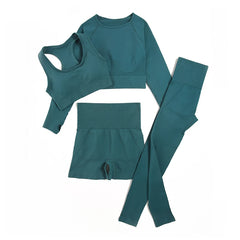 WAREBALL Seamless Women’s Yoga Set – 2/3/4 Piece Gym Outfit