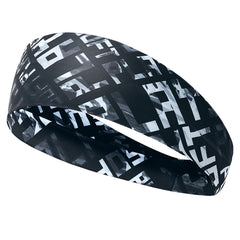 Gothic Skull Sports Headband – Sweat-Wicking Hair Band for Workout & Fitness