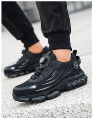 Men’s Safety Work Shoes – Anti-Smash, Anti-Puncture with Rotating Button