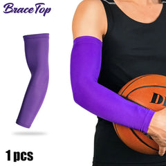 Sport Arm Compression Sleeve – UV Protection for Basketball, Cycling, Running, & More