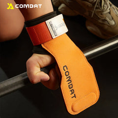 1 Pair Cowhide Gym Grip Pads – Anti-Slip Weightlifting Palm Protectors