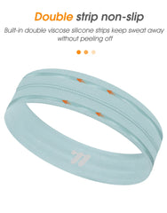 WEST BIKING Moisture-Wicking Elastic Sport Headband – Breathable Sweatband for Gym, Running, Cycling