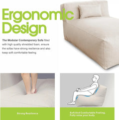 Outdoor Bean Bed Lounger – Comfy Foam-Filled Patio & Poolside Sofa