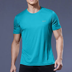 Men’s Quick-Dry Sports T-Shirt – Compression Fit for Running & Training
