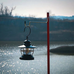 Ultralight Camping Lantern Stand – Portable Lamp Hanger & Detachable Light Holder