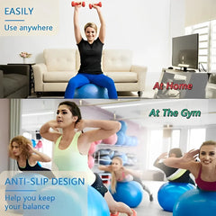 Thickened Yoga & Pilates Ball – 45CM–95CM Anti-Burst Exercise Ball
