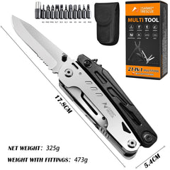 Stainless Steel Folding Multi-Tool – Pliers, Screwdriver & Pocket Knife