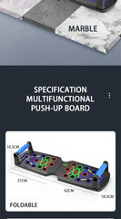 Multifunctional Foldable Push-Up Board Set – Portable Upper Body Training System