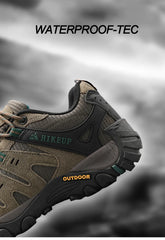 HIKEUP Men’s Suede Tactical Hiking Shoes – Outdoor Trekking Sneakers