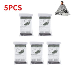 5–30 Pack Emergency Thermal Blankets – Waterproof Foil Survival Blankets (130×210cm)