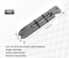 NEW mini Titanium alloy pry bar outdoor EDC multifunctional pry bar bottle opener screwdriver survival tool pry bar Sofirn ifa