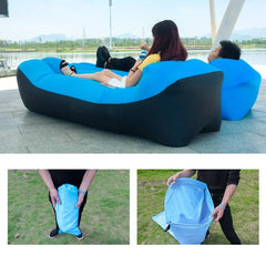 Fast Inflatable Air Sofa Bed – Portable Lazy Beach Lounger (240×70cm)