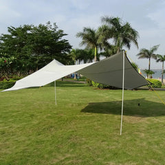 5.1x5.1m Large Waterproof Octagon Camping Tarp – Outdoor Sun Shelter Awning, Butterfly Tent Shade Canopy for Beach & Travel