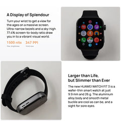 Huawei Watch Fit 3 – Slim AMOLED Smartwatch with Calling