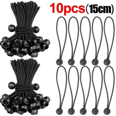 Elastic Bungee Ball Cords – Heavy Duty Tarp Tie Downs for Outdoor Use