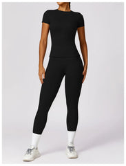 NCLAGEN Women’s Athletic T-Shirt – Breathable Stretch Gym & Yoga Tee