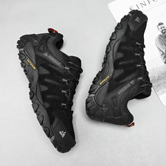 HIKEUP Men’s Suede Tactical Hiking Shoes – Outdoor Trekking Sneakers