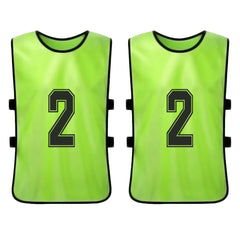 Quick-Dry Numbered Soccer Pinnies – 2/6PCS Team Sports Vests