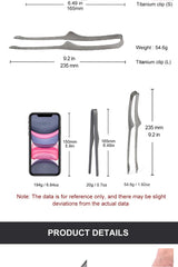 Ultralight Titanium Tea Cup Clip – Outdoor Anti-scalding Tongs for BBQ & Camping