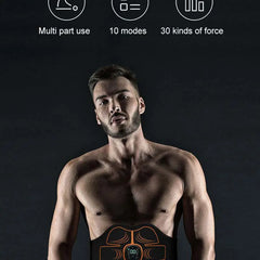 EMS Abs Trainer Toning Belt – USB Rechargeable Muscle Stimulator