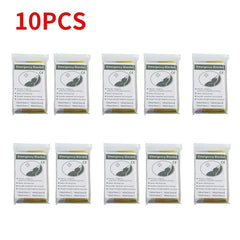 5–30 Pack Emergency Thermal Blankets – Waterproof Foil Survival Blankets (130×210cm)